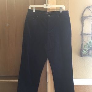 Gloria Vanderbilt Black Corduroy Pants